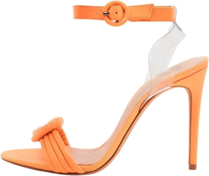 Alexandre Birman Pre-owned Leather sandals Orange Dames