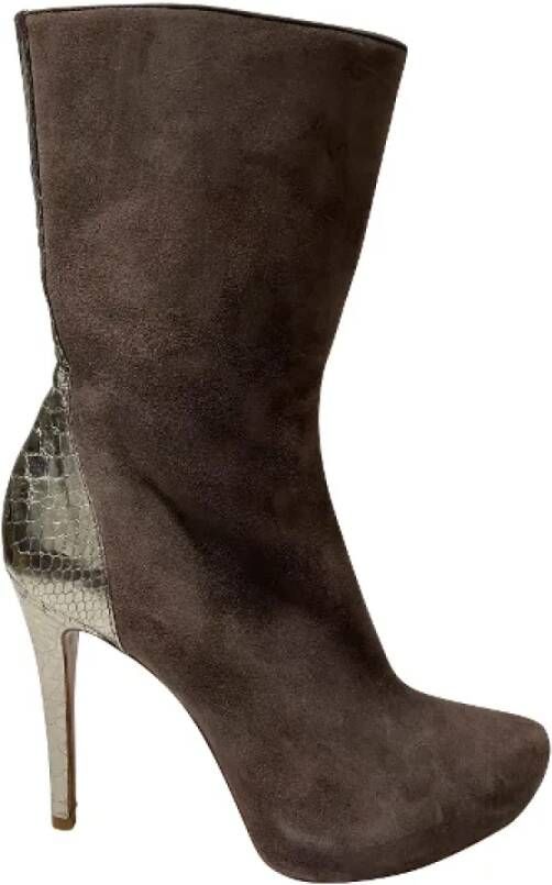 Alexandre Birman Pre-owned Suede boots Brown Dames