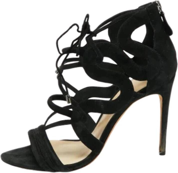 Alexandre Birman Pre-owned Suede sandals Black Dames