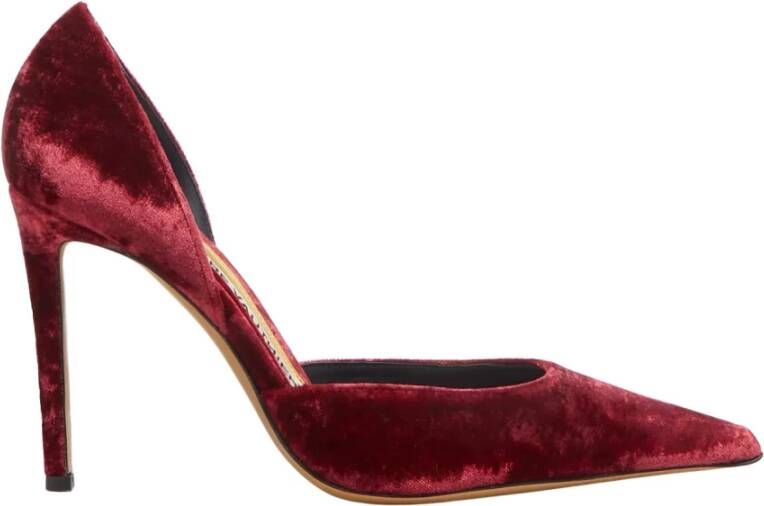 Alexandre Vauthier Bourgondische puntige hoge hakken Red Dames