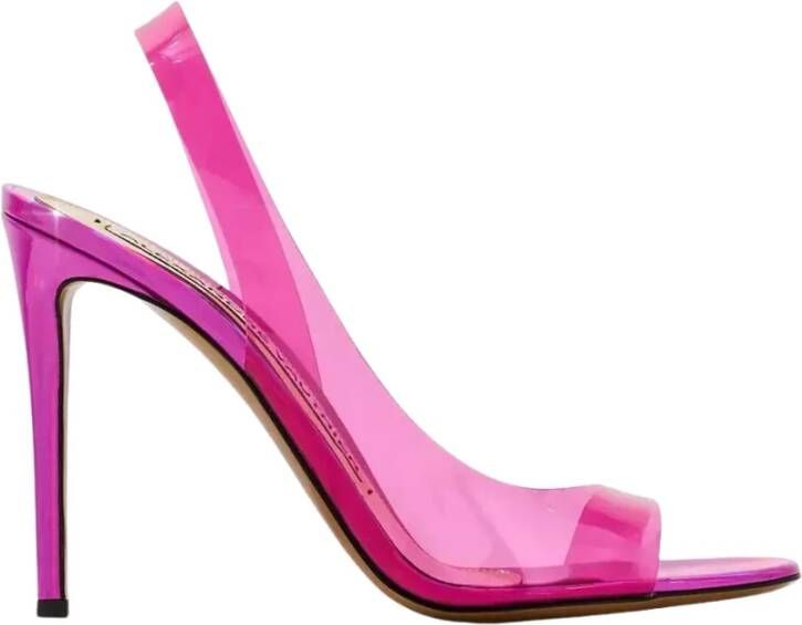 Alexandre Vauthier Roze Transparante Stiletto Sandalen Pink Dames