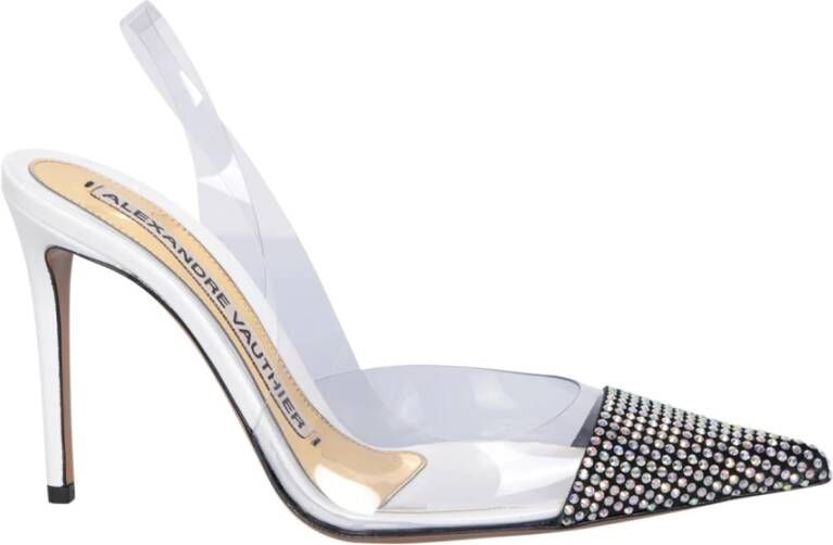 Alexandre Vauthier Witte Hoge Hak Pumps Statement Stuk White Dames