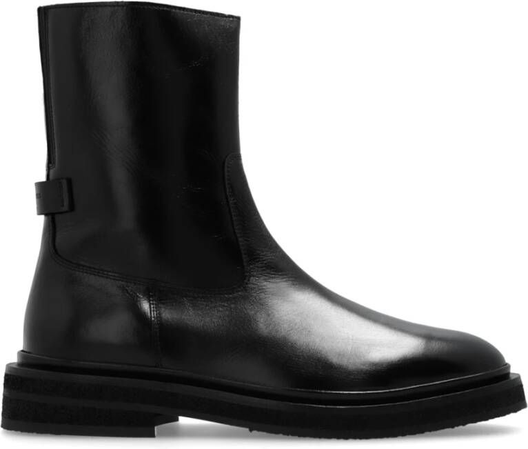 AllSaints Leren laarzen Escher Black Heren