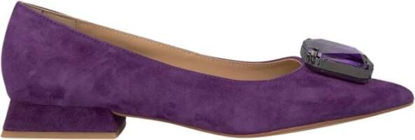 Alma en Pena Ballerina platte schoen met detail Purple Dames