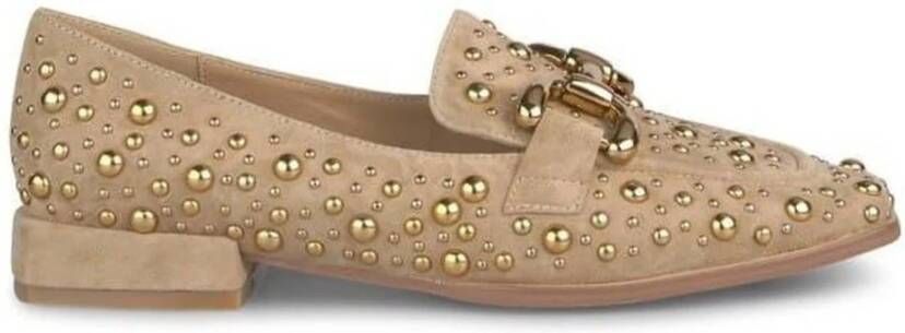 Alma en Pena Moccasins met studs Brown Dames