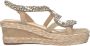 Alma en Pena Beige Casual Damessandalen met Hemp Sole Beige Dames - Thumbnail 4