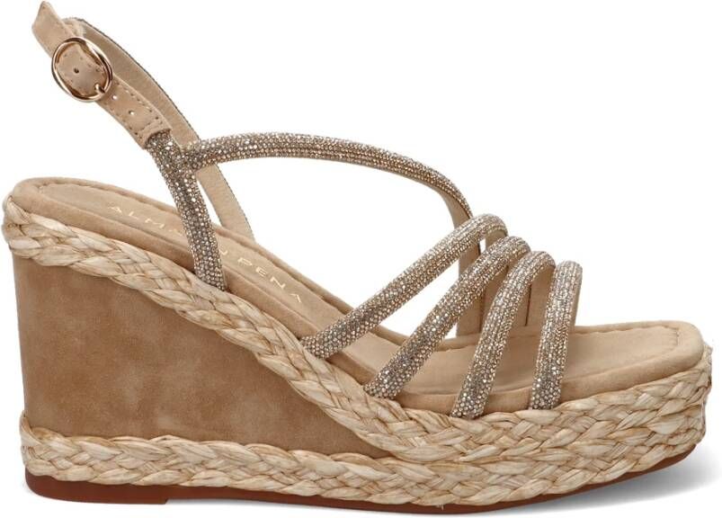 Alma en Pena Beige Sandalen voor Zomer Outfits Beige Dames