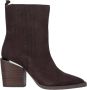 Alma en Pena Block Heel Enkellaars Brown Dames - Thumbnail 1