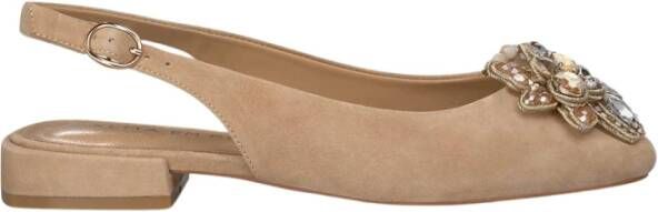 Alma en Pena Bloem Plat Schoen Beige Dames