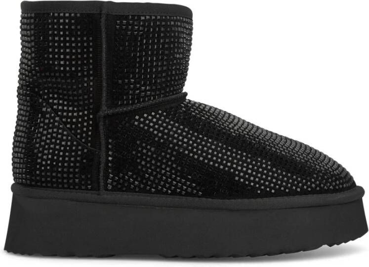 Alma en Pena Bont bootie met strass Black Dames