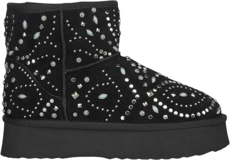 Alma en Pena Bont bootie met studs Black Dames