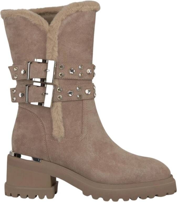 Alma en Pena Bontlaars met studs detail Brown Dames