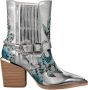 Alma en Pena Cowboy Bootie met geborduurde schacht Blue Dames - Thumbnail 1