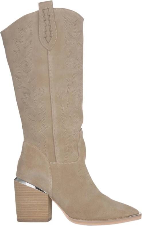 Alma en Pena Dames Cowboy Boot Hak Brown Dames