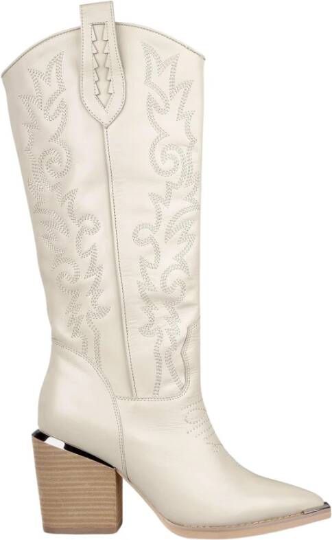 Alma en Pena Dames Cowboy Boot Hak White Dames