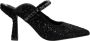 Alma en Pena Elegante Slingback Schoen met Strass Detail Black Dames - Thumbnail 1