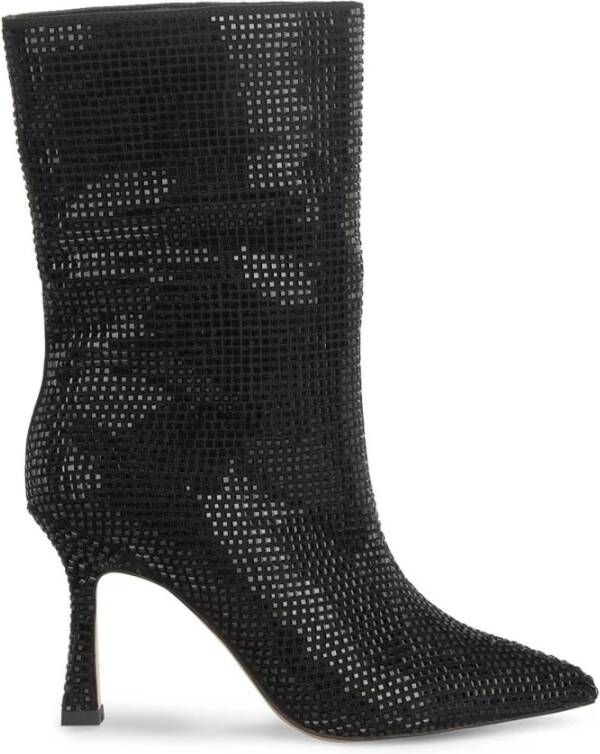 Alma en Pena Enkellaars scherpe neus glitter Black Dames