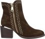 Alma en Pena Enkellaarsjes studs ritssluiting Brown Dames - Thumbnail 1