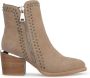 Alma en Pena Enkellaarzen studs ritssluiting Beige Dames - Thumbnail 1