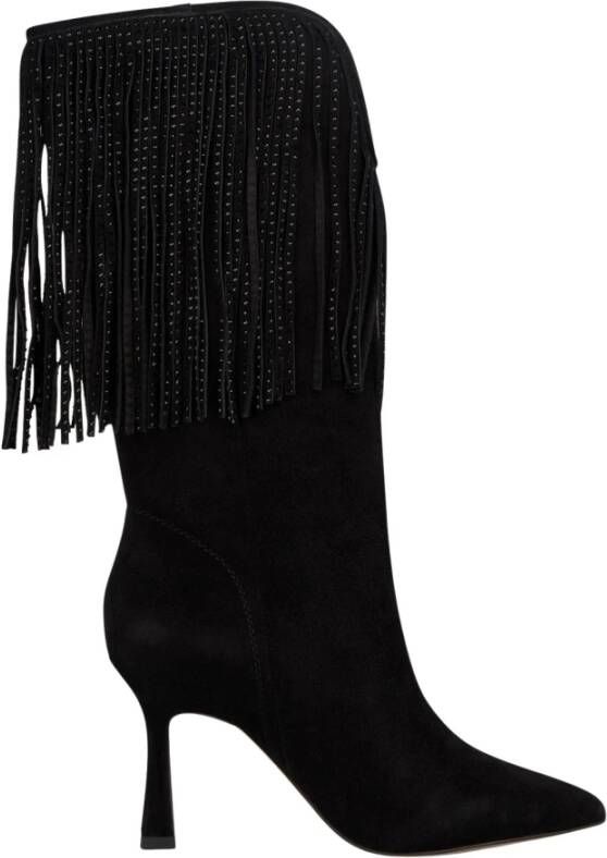 Alma en Pena Fringe haklaars Black Dames