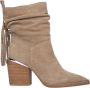 Alma en Pena Fringe Rhinestone Enkellaarzen Beige Dames - Thumbnail 1