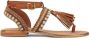 Alma en Pena Fringed Toe Sandal Brown Dames - Thumbnail 1