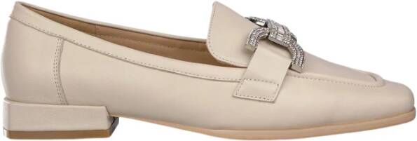 Alma en Pena Gesp Rhinestone Loafer White Dames