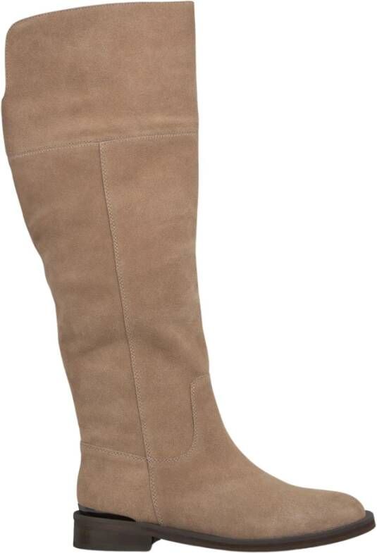 Alma en Pena Gespleten platte laars Beige Dames