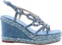 Alma en Pena Heldere Blauwe Sandalen Elegant Comfortabel Multicolor Dames - Thumbnail 9