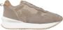 Alma en Pena Glanzende leren sneaker met platformzool Beige Dames - Thumbnail 1