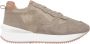 Alma en Pena Glanzende leren sneaker met platformzool Beige Dames - Thumbnail 1