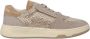 Alma en Pena Glinsterende Sneakers Beige Dames - Thumbnail 1