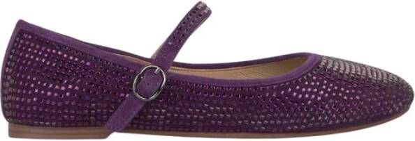 Alma en Pena Glitter Ballerina Platte Schoenen Purple Dames