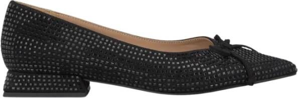 Alma en Pena Glitter Strik Ballerina Flats Black Dames