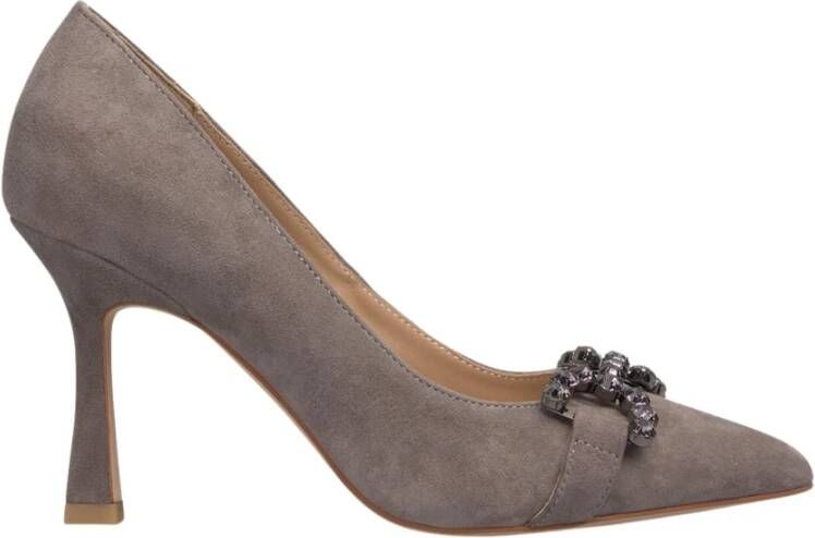 Alma en Pena Hak schoen neus detail Gray Dames