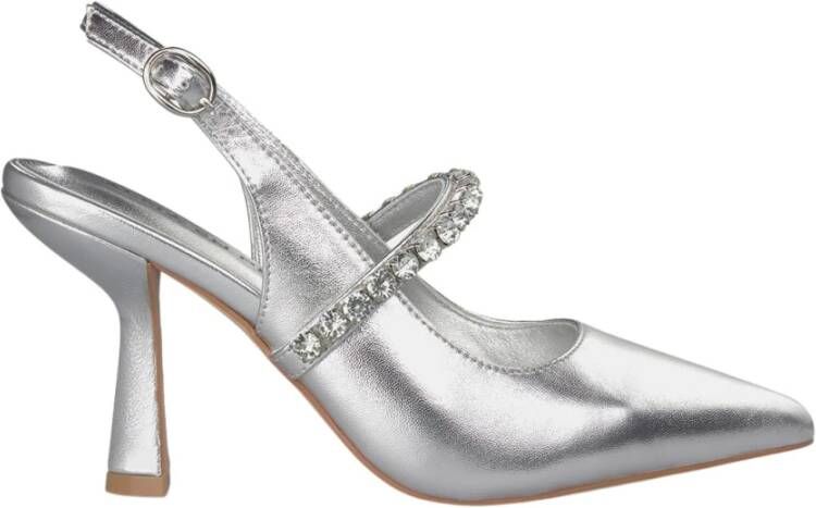 Alma en Pena Hakken schoen met strass band Gray Dames