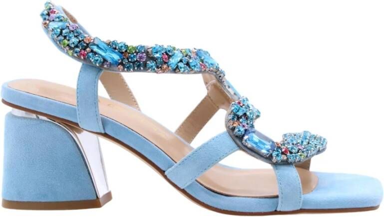 Alma en Pena Hoge Hak Sandalen Blue Dames