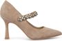 Alma en Pena Hoge hak schoen met strass Beige Dames - Thumbnail 1