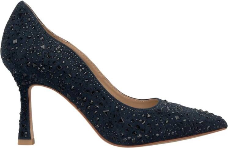 Alma en Pena Hoge hak schoen met strass Blue Dames