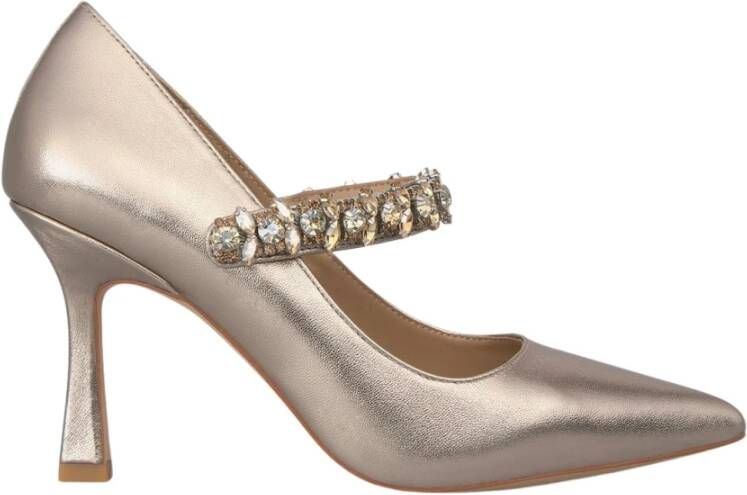 Alma en Pena Hoge hak schoen met strass Gray Dames