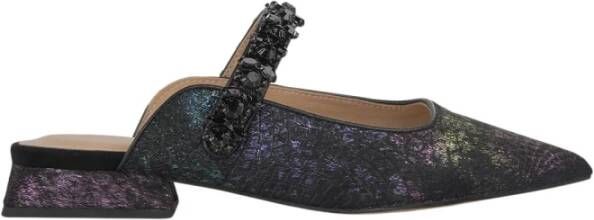 Alma en Pena Jeweled Pointed Flat Mule Multicolor Dames