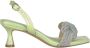 Alma en Pena Knotted Band Heeled Sandal Green Dames - Thumbnail 1