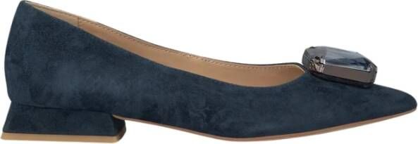 Alma en Pena Kristal Detail Ballet Flats Blue Dames