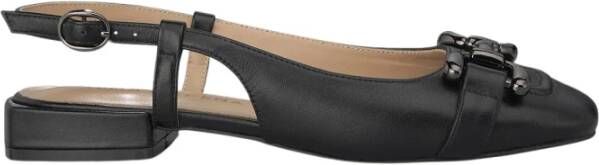 Alma en Pena Kristal Gesp Platte Schoen Black Dames