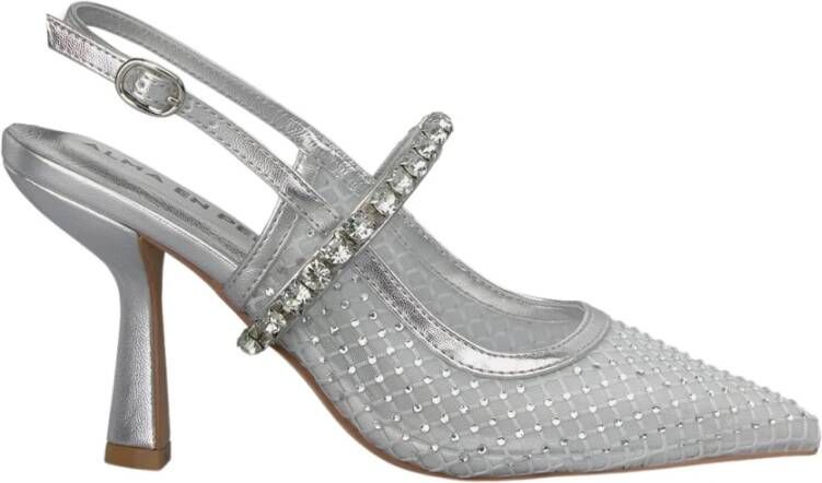 Alma en Pena Kristal Mesh Hakken Schoen Gray Dames