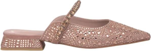 Alma en Pena Kristal platte schoen Pink Dames