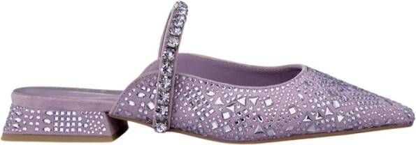 Alma en Pena Kristal platte schoen Purple Dames