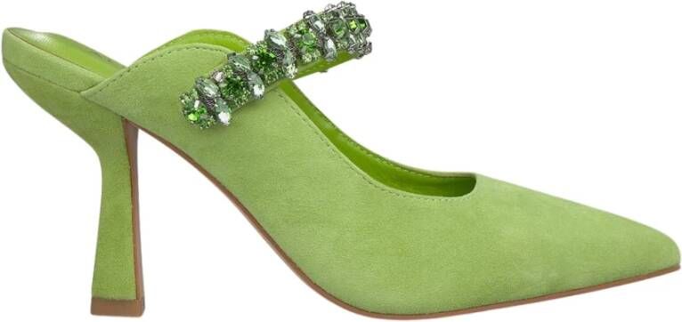 Alma en Pena Kristal Slingback Schoen Green Dames