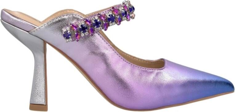 Alma en Pena Kristal Slingback Schoen Purple Dames