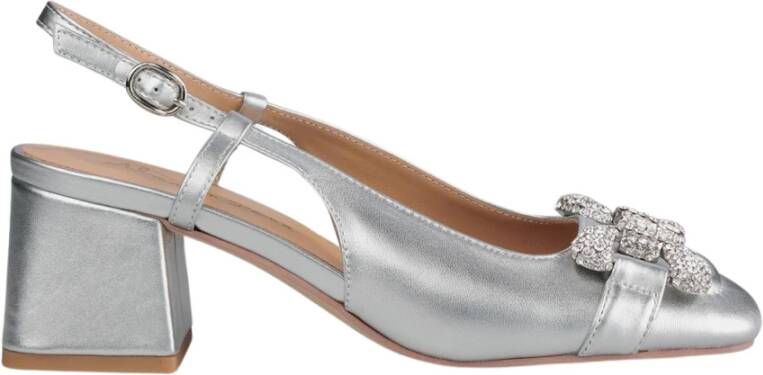 Alma en Pena Kristal Square Toe Heeled Shoes Gray Dames